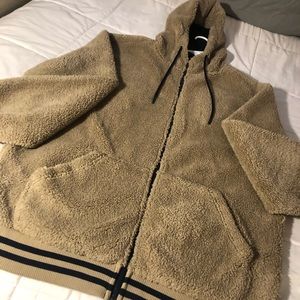 CSG Men’s Fur Hooded Zip Up Jacket